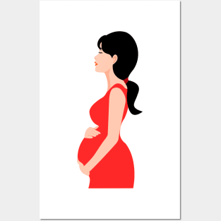 A Pregnant Woman Posters and Art